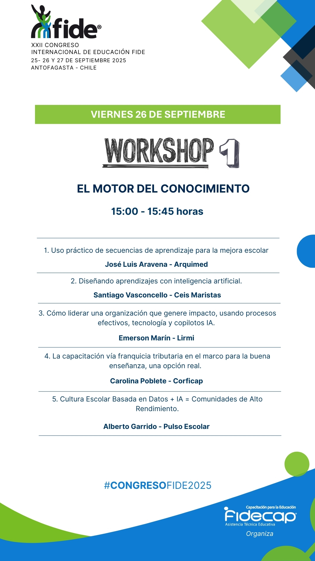 Workshop 1 – El motor del conocimiento